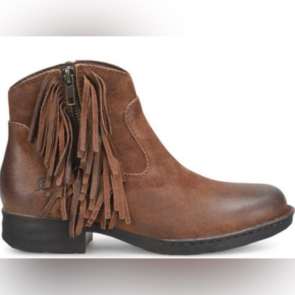 Born Kenia Brown Suede Bootie Size 10 - Picture 3 of 4